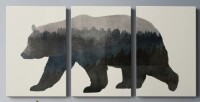 Loon Peak&reg; "The Wilderness II" 3 - Pieces, 24 "x 36" (x3) New In Box $299