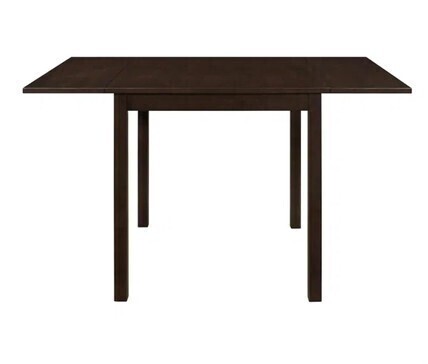Charlton Home Pecoraro Rectangular 52-inch Extension Dining Table Cappuccino New Shelf Pull $599