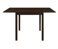 Charlton Home Pecoraro Rectangular 52-inch Extension Dining Table Cappuccino New Shelf Pull $599