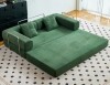 Mercer41 Boneless Convertible Sleeper Sofa Bed With 2 Pillows, Corduroy Folding Mattress Couch Removable And Washable Sofa , Compression Sofa Lounge Couch New in Box $899