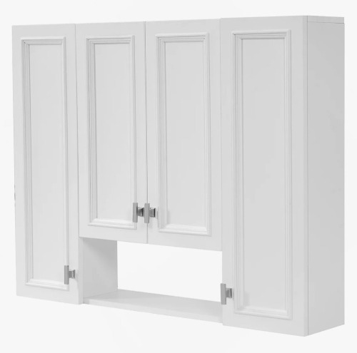 Latitude Run Bathroom Cabinet With 5 Adjustable Shelves, Wall-Mounted Cabinet With Soft-Closing Hinges For Bathroom New In Box $299