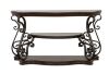 Coaster Laney Scrollwork Entryway Sofa Console Table Dark Merlot New in Box $599