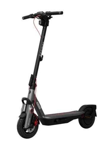 Segway - F3 Electric Scooter - High Performance Commuter Scooter w/ 44 Mile Range, 20 MPH Speed & 10" Self-Sealing Tires - Black Powers on Locked in box $1299