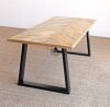 Loon Peak Premium Butcher Block Dining Table Top, 100% Solid Wood, Thick With Metal Base New $799