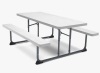 Arlmont & Co Outdoor Picnic Table Set with Benches, HDPE & Steel Frame New in Box $399
