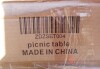 Arlmont & Co Outdoor Picnic Table Set with Benches, HDPE & Steel Frame New in Box $399 - 2
