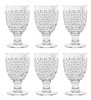 TarHong Abode Homewares Hobnail 17 oz Durable Acrylic Wine Glasses, Shatter-Resistant and Dishwasher-Safe Indoor/Outdoor Drinkware, Glass for Wine, Sangria, and Spritzers - Clear - Set of 6 New In Box $99