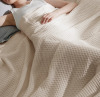Bedsure King Size 406gsm 100% Cotton Blanket Breathable Waffle Weave Throw Blanket GentleSoft New In Box $199