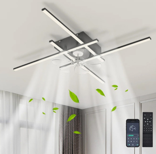 Wrought Studio&trade; Hanke 33.46" 6-Speed Reversible LED Dimmable Ceiling Fan With Light And Remote New In Box $299