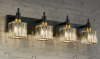 Everly Quinn 4-Light Taevion Dimmable Vanity Light New In Box $299