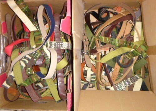 Box of Assorted Fashion Belts