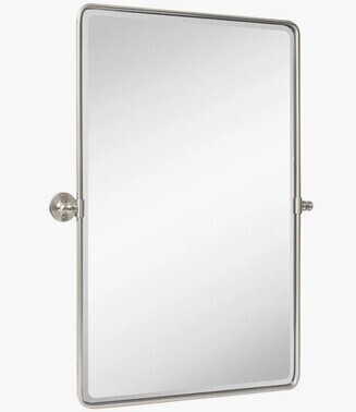 Red Barrel Studio&reg; Woodvale Metal Framed Beveled Pivoting 24" x 36" Wall Mirror New In Box $299