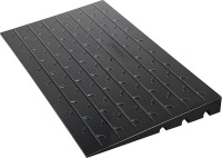 VEVOR 2.5" Rise Rubber Threshold Ramp, 3 Channels Cord Cover Door Ramp, No-Slip Surface, 2200 Lbs Load Capacity Rubber Ramp for for Home Doorways Driveways, 41.8" L x 24" W x 2.5" H, 42lbs New In Box $199