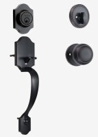 VEVOR Front Door Lock Set 1-3/8 to 1-3/4-IN Brushed Oil Rubbed Bronze Interior or Exterior Single-Cylinder Deadbolt and Keyed Entry Door Handleset New In Box $99