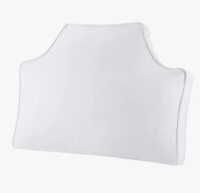 Intelligent Design Oversized Headboard White 100% Cotton 34x26'' Canvas Pillow New In Box $299
