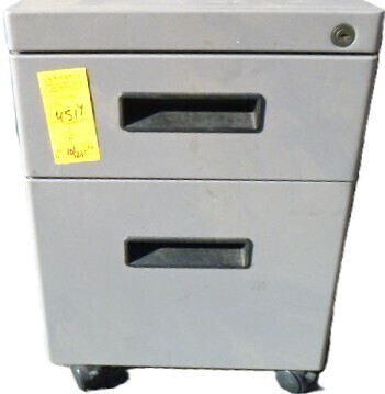 Haworth 2 drawer rolling file cabinet