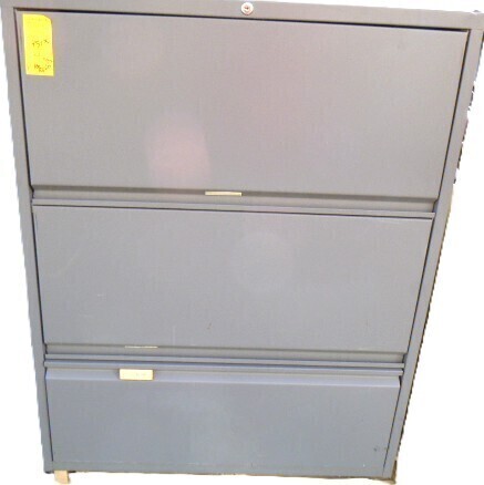 Haworth 3 drawer file cabinet asst