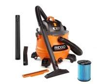 RIDGID 14 Gal. 6.0 Peak HP NXT Shop Vacuum Wet Dry Vac with Fine Dust Filter, Locking Hose, Wands and Attachments HD1400 On Working $199