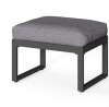 Star20XX 26-Inch All-Weather Aluminum Patio Ottomans with Gray Cushion New In Box $199