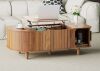 East Urban Home 41" Lift Top Coffee Table, Oval Coffee Tables With Sliding Door And Hidden Storage For Living Room New in Box $399