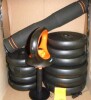 FEIERDUN DS2 Adjustable Dumbbells, 40lbs Free Weight Set with Connector, 5 in1 Dumbbells Set Used as Barbell, Kettlebells, Push up Stand, Weight Plate, Fitness Exercises for Home Gym New Open Box $399 - 2