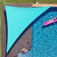 ColourTree Triangle Shade Sail with Hardware Kit, 10 ft. x 10 ft. x 14 ft. New $99