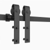 CCJH Sliding Barn Door Hardware Roller, Hangers Only Barn Door Wheel Black-2 Pack, No Track (J Shape) New In Box $89