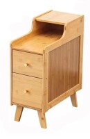 JackZeng19 Narrow Solid Wood Nightstand with 2 Drawers for Small Spaces New In Box $299