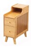 JackZeng19 Narrow Solid Wood Nightstand with 2 Drawers for Small Spaces New In Box $299