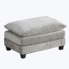Roomfitters Ottoman, Modern Upholstered Footstool Padded Rest Pouf Storage Bench Coffee Table Seat for Living Room, Gray New In Box $299