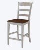 Home Styles Monarch Distressed antique white/Oak 24.0-Inches H Counter height Wood Bar Stool New In Box $299