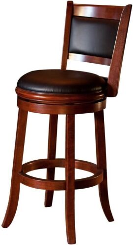 Boraam 49829 Augusta Swivel Stool, 29-Inch, Cherry New In Box $299
