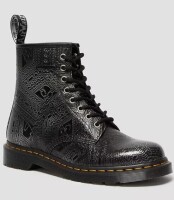 Dr. Martens Pair of Womens 1460 Arcadia Embossed Leather Boots Size 6 /Air Walk Misty Pair of Ladies Boots Size 9 Assorted