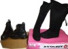 Dr. Martens Pair of Womens 1460 Arcadia Embossed Leather Boots Size 6 /Air Walk Misty Pair of Ladies Boots Size 9 Assorted - 2