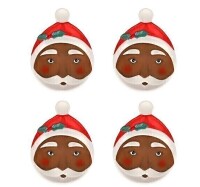 HGTV Home Selection Santa Plates (Set of 4) New In Box