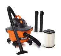 RIDGID 6 Gal. 3.5 Peak HP NXT Shop Vacuum Wet Dry Vac with General Debris Filter, Locking Hose and Attachments HD06001 On Working $199