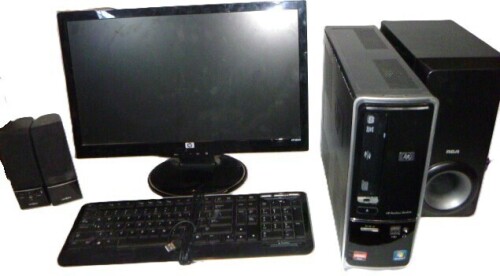HP Pavilion Slimline Computer with HP 20" LCD Monitor, Keyboard and RCA Computer Speakers
