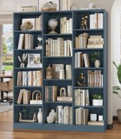 Ebern designs Wakil 74.02" H x 58.7" W 6-Tier Wood Bookcase New in Box $799
