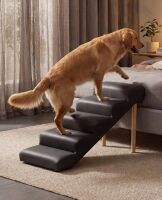 Tucker Murphy Pet Furniture-Style Pet Stairs for Dogs & Cats, Solid Wood Frame Dog Steps for Bed & Couch, Non-Slip Upholstered Pet Staircase, Up to 220 lbs New in Box $399