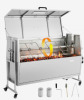 VEVOR Rotisserie Grill 38W BBQ Outdoor Pig & Lamb Spit Roaster, Charcoal Spit Roaster with 132 LBS Capacity, Wheels & 4-Level Height, Stainless Steel Electric Rotisserie Grill new in box $899