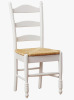 TMS Indoor Ladder Back Dining Chair with Rush Seat, white new in box $499