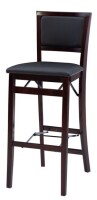 Linon Home Keira Merlot Pad Back Folding Barstool 01832ESP-01-AS-U New in Box $299