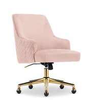Serta&reg; Scarlett Ergonomic Fabric Mid-Back Home Office Chair, Pink New in Box $399