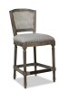 Jennifer Taylor Triomphe 26.5 in. Gray Linen. Armless Kitchen Counter Bar Stool 81220-MLH New in Box $499
