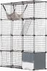 VEVOR Large 4-Tier Cat Cage, 41 x 14 x 55, Detachable Metal Wire Cat Enclosure, with Litter Box Hammock Ramp ladders, Indoor & Outdoor Crate Exercise Place Ideal for Kitty, Small Animals, Black, New in Box $299