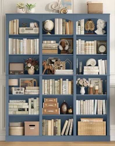Laurel Foundry Home Huckins 71.2" H X 63.4" W Standard Bookcase With Adjustable Shelves, Wood Storage Bookshelves $699