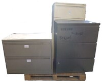 Haworth 3/4 Drawer Metal Filing Cabinet asst