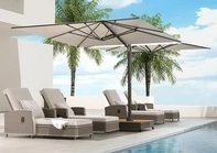 Grand Patio 10x10 Ft Large Double-Sided Outdoor Cantilever Umbrella and Base system (2 Boxes) New in Box $2999