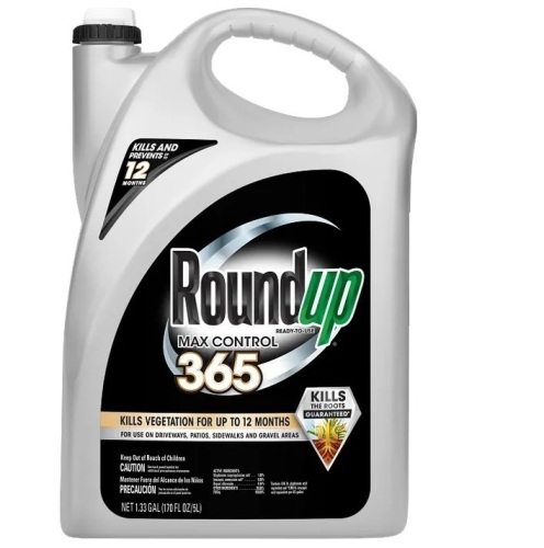 Roundup&reg; Max Control 365, 1.25 Gallon / SPECTRACIDE Weed Killer: Liquid, Ready-to-Use, 1 gal Container, 5,000 sq ft Max Coverage Area New Assorted