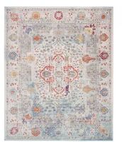Safavieh Valencia 8 ft. x 10 ft. Blue/Multi Distressed Oriental Area Rug New $399